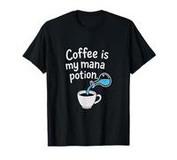 Conception graphique du RPG Coffee Is My Mana Potion T-Shirt