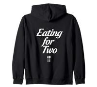 Conception Graphique d'un Message de Script Minimal de Eating for Two Sweat à Capuche