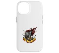 Conception Robuste du Bouclier d'épée No Retreat Warrior Coque pour iPhone 14