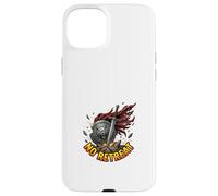 Conception Robuste du Bouclier d'épée No Retreat Warrior Coque pour iPhone 15 Plus