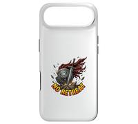 Conception Robuste du Bouclier d'épée No Retreat Warrior Coque pour iPhone Air