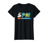 Conception Saint-Pierre et Miquelon. Tenue Atlantique T-Shirt, Femme, Noir, S