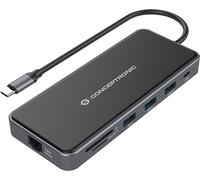 CONCEPTRONIC 12-1 Dock USB-C->2xHDMI,2xUSB3.0,AUX,+ 25cm gr