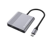 DONN13G station d'accueil Avec fil USB 3.2 Gen 1 (3.1 Gen 1) Type-C Gris