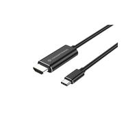 Conceptronic ABBY04B : Adaptateur vidéo USB Type-C vers HDMI, câble 2m, résolution max. 3840x2160 30Hz, connecteurs mâles droit, 20.3x9.24x43.3mm