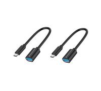 Conceptronic Adaptateurs USB-C vers USB-A ABBY11B OTG 20 cm Lot de 2