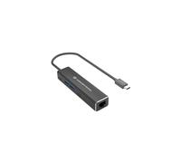 Conceptronic ABBY13B Station d'accueil USB-C 3.2 Gen 1, Ethernet Gigabit, 2x USB-A 3.2 Gen 1, 2x USB-C 3.2 Gen 1, Aluminium Gris, Support Windows/macOS/Android