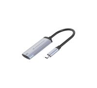 Conceptronic ABBY23G Adaptateur Graphique USB-C vers HDMI 2.1 Argent, résolution 7680x4320 (8K) à 60Hz, boîtier aluminium, compatible Windows/macOS/Android