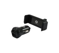 Conceptronic - Adaptateur d'alimentation pour voiture - 2 A - 2 connecteurs de sortie (USB)