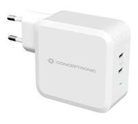 Conceptronic Chargeur d'appareils mobiles ALTHEA08W 2 ports USB-C PD 100W Blanc