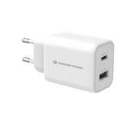 Conceptronic Chargeur secteur Althea ALTHEA11W 2 ports 33W USB-A et USB-C PD QC 3.0 Blanc