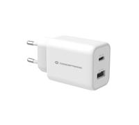 Conceptronic Chargeur secteur Althea ALTHEA11W 2 ports 33W USB-A et USB-C PD QC 3.0 Blanc