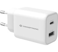 Conceptronic ALTHEA11W CONCEPTRONIC Ladegerät 2Port 33W,1xUSB-C PD weiß