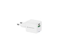 Conceptronic ALTHEA15W Chargeur Secteur Universel 1x USB-A 3.2 Gen 1, 1x USB-C Power Delivery/Quick Charge 3.0, 20W, GaN, Blanc, Protections Surchauffe/Surcharge/Court-circuit
