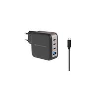 Conceptronic ALTHEA18B Chargeur Secteur Universel 100W GaN, 3x USB-C Power Delivery 3.0, 1x USB-A Quick Charge 3.0, Noir, Câble 1.5m