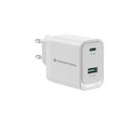 Conceptronic ALTHEA20W45 Chargeur Secteur 45W Universel, 1x USB-C Power Delivery 3.0/PPS, 1x USB-A, Quick Charge 3.0, Protections Court-Circuit/Surcharge/Surchauffe