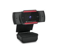 Conceptronic AMDIS 1080P FHD cámara Web 1920 x 1080 Pixeles USB 2.0 Negro, Rojo