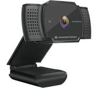 Conceptronic Webcam AMDIS02B 2K Super HD autofocus avec microphone