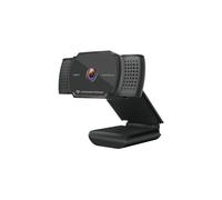 Conceptronic AMDIS06B Webcam Full HD 1080p 30ips USB 2.0 CMOS 1/4" avec Microphone, Autofocus et Réduction de Bruit, Compatible Windows/macOS/Linux/Android