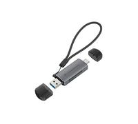 Conceptronic BIAN05G lecteur de carte mémoire USB 3.2 Gen 1 (3.1 Gen 1) Type-A/Type-C Gris