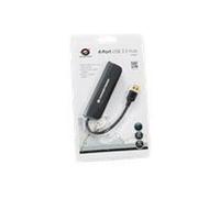 Conceptronic Hub USB C4PUSB3 4 ports USB-A USB 3.1 Gen1 5 GBit/s noir