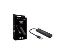 Conceptronic C4PUSB3 hub & concentrateur USB 3.2 Gen 1 (3.1 Gen 1) Type-A 5000 Mbit/s Noir