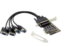 CONCEPTRONIC Carte PCI Express x1 Adaptateur 4 ports RS232 (DB9)