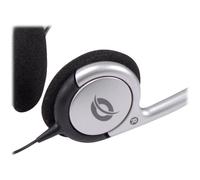Conceptronic Chatstar CCHATSTAR2 - V1 - micro-casque - sur-oreille - filaire - argent