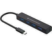 Conceptronic CTC4USB3 CONCEPTRONIC USB-Hub 4-Port 3.1/C->4x3.0 o.Netzteil sw