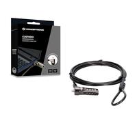 Conceptronic Câble antivol CUSTODIO01BS pour ordinateur portable Noir 1,8 m