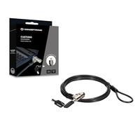 Conceptronic Câble antivol pour ordinateur CUSTODIO02BS avec clé, fente standard 1,8 m Noir