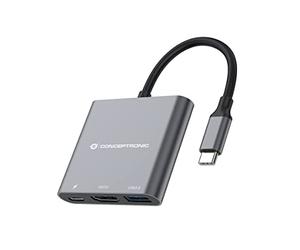 CONCEPTRONIC DONN01G Adaptateur 3-in-1 USB-C