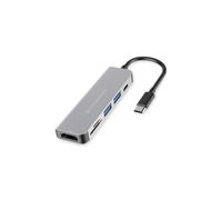 Conceptronic DONN02G - Station d'accueil USB 3.2 Gen 1 Type-C Aluminium, Hub HDMI, USB-A/USB-C, Lecteur Cartes SD/MicroSD, Power Delivery 60W