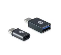 DONN04G changeur de genre de câble USB 3.1 Gen 1 Type-C, USB 2.0 Type-C USB 3.1 Gen 1 Type-A, USB 2.0 Micro Noir