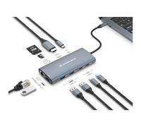 Conceptronic DONN06G Station d'accueil 10 en 1 USB 3.2 Gen 1 (DONN06G)・HDMI・100 W USB PD・USB-C 5 Gbps x 2・USB-A
