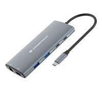 Conceptronic DONN06G station d'accueil Avec fil USB 3.2 Gen 1 (3.1 Gen 1) Type-C Gris G