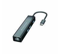 Conceptronic DONN07B hub de interfaz USB 3.2 Gen 1 (3.1 Gen 1) Type-C 5000 Mbit/s Negro