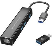 Conceptronic DONN07BA CONCEPTRONIC Adaptateur USB3.0-> RJ45,3xUSB3.0,TypC Ad 0.15m sw