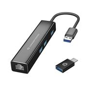 Conceptronic DONN07BA hub de interfaz USB 3.2 Gen 1 (3.1 Gen 1) Type-A 5000 Mbit/s Negro
