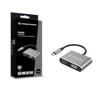 Conceptronic DONN16G 4-in-1 USB 3.2 Gen 1 Docking Station, HDMI, VGA, USB-A 3.0,