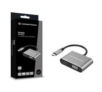 Conceptronic DONN16G 4-in-1 USB 3.2 Gen 1 Docking Station, HDMI, VGA, USB-A 3.0,