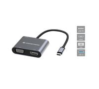 Conceptronic DONN16G Avec fil USB 3.2 Gen 1 (3.1 Gen 1) Type-C Gris