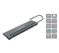 Conceptronic DONN17G Station d’accueil PC Portable Fil USB 3.2, HDMI