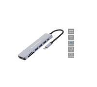 DONN19G station d'accueil Avec fil USB 3.2 Gen 1 (3.1 Gen 1) Type-C Gris