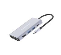 Conceptronic DONN20G 10-in-1 USB 3.2 Gen 1 Dockingstation, HDMI, VGA, USB-A 3.0,