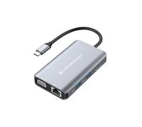 Conceptronic DONN21G 7-in-1 USB 3.2 Gen 1 Docking Station, HDMI, VGA, Gigabit Et