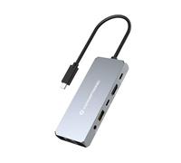 CONCEPTRONIC DONN22G Station d'accueil 6 en 1 USB4, 40 Gbit/s, 8K 60 Hz HDMI, 2,5 GbE, USB-A 10 Gbit/s, USB-C 10 Gbit/s, 100 W USB PD, Audio