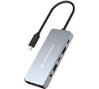 Conceptronic DONN22G station d'accueil Avec fil USB 3.2 Gen 2 (3.1 Gen 2) Type-C Gris Gris G