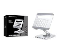 CONCEPTRONIC DONN26G Support de tablette 8 en 1 USB 3.2 Gen 1, base rotative à 360°, pliable, hauteur réglable