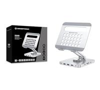 CONCEPTRONIC DONN26G Support de tablette 8 en 1 USB 3.2 Gen 1, base rotative à 360°, pliable, hauteur réglable